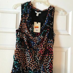 Dana Buchman Mesh Cowl Shell
